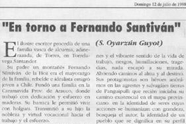 En torno a Fernando Santiván