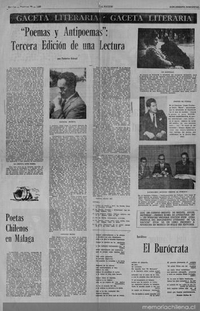 Poemas y antipoemas : tercera edición de una lectura