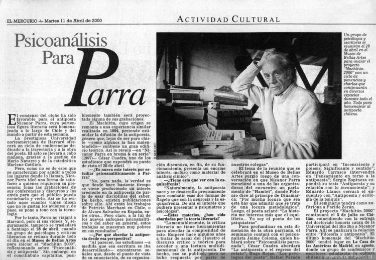 Psicoanálisis para Parra