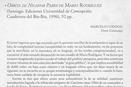 Orbita de Nicanor Parra de Mario Rodríguez