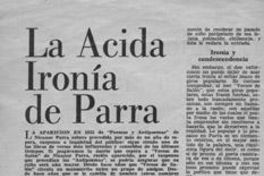 La ácida ironía de Parra