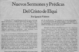 Nuevos sermones y prédicas del Cristo de Elqui