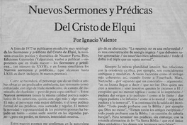 Nuevos sermones y prédicas del Cristo de Elqui