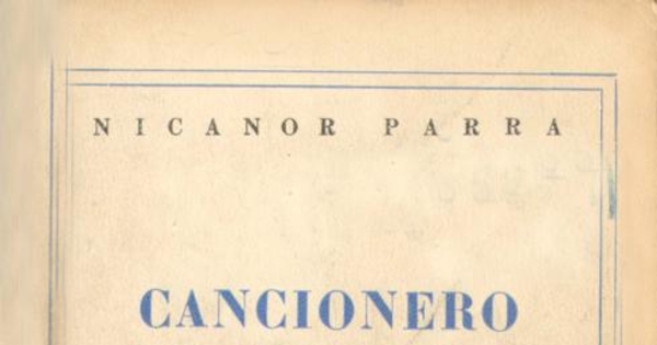 Cancionero sin nombre, 1937