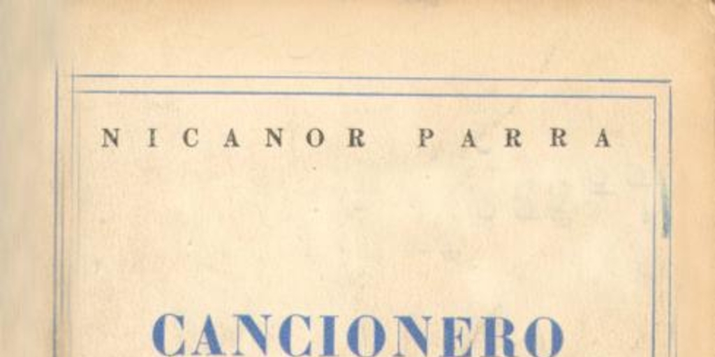 Cancionero sin nombre, 1937