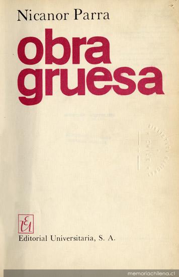 Obra gruesa : texto completo