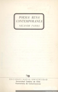 Poesía rusa contemporánea, 1971