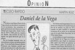 Tecleo rápido : Daniel de la Vega