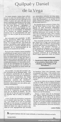 Quilpué y Daniel de la Vega