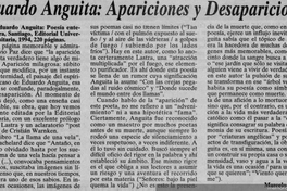 Eduardo Anguita : apariciones y desapariciones