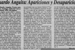 Eduardo Anguita : apariciones y desapariciones