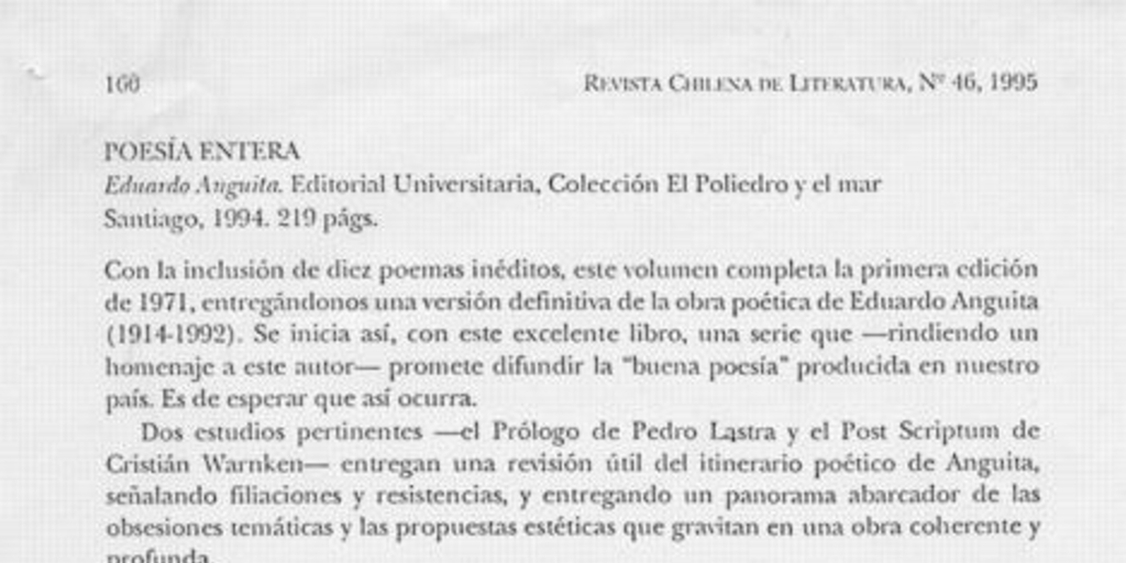 Poesía entera