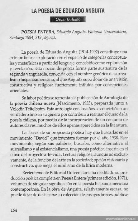 La poesía de Eduardo Anguita