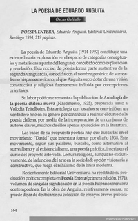 La poesía de Eduardo Anguita