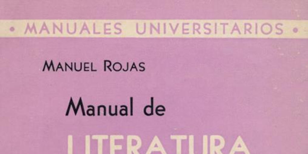 Manual de literatura chilena