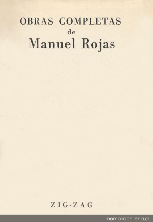 Obras completas de Manuel Rojas