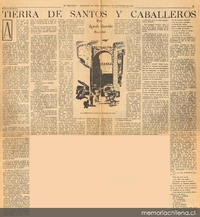 Estampas de España : Tierra de santos y caballeros