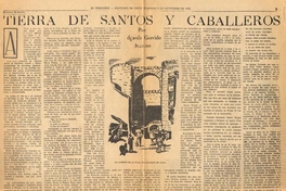 Estampas de España : Tierra de santos y caballeros