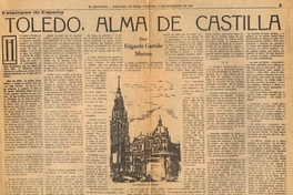 Estampas de España : Toledo, alma de Castilla