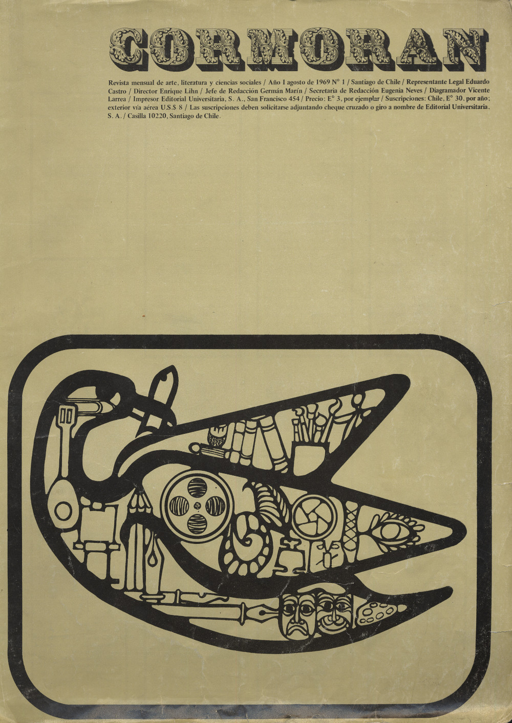 Cormorán : número 1, agosto de 1969