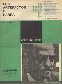 Árbol de letras nº 8, julio 1968