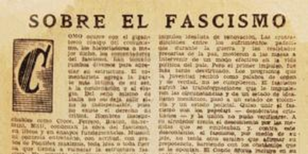 Sobre el fascismo