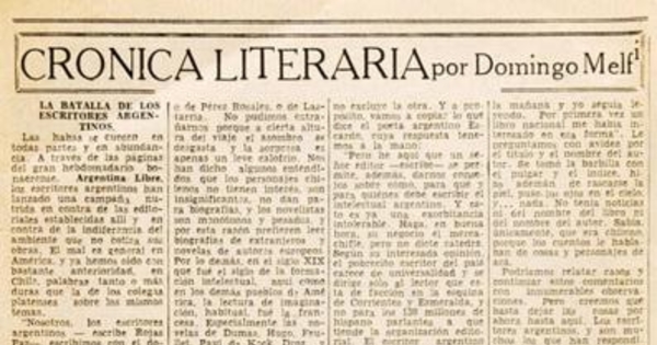 La batalla de los escritores argentinos