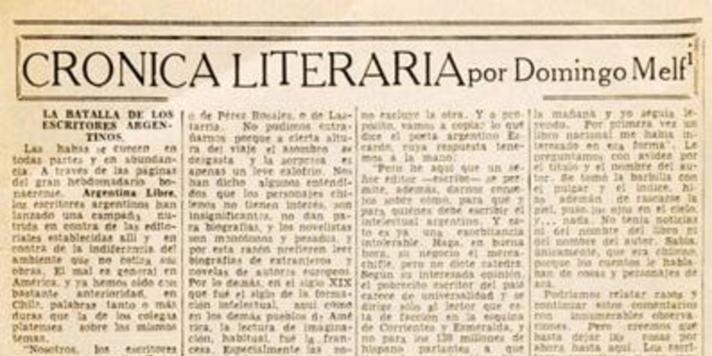 La batalla de los escritores argentinos