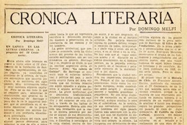 Un lapsus en las letras chilenas (A propósito del IV Centenario)