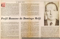 Perfil humano de Domingo Melfi