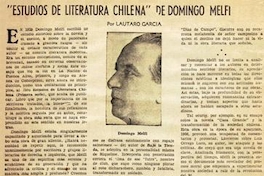 Estudios de literatura chilena