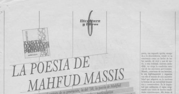 La poesía de Mahfud Massis