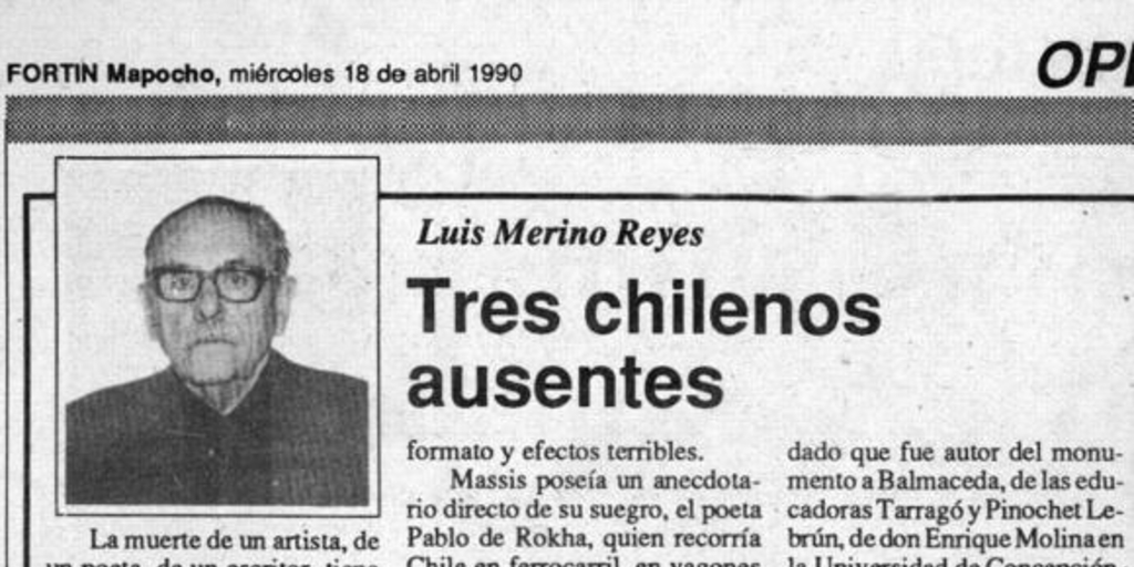 Tres chilenos ausentes