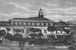 Plaza de Armas, costado sur, 1872