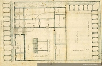 Plano del Cabildo, la Plaza de Armas y la Cárcel de la villa de Talca, 1787