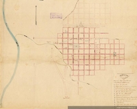 Plano de la Ciudad de Talca, 1844