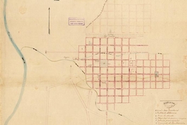 Plano de la Ciudad de Talca, 1844