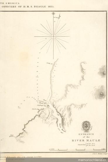 Entrance of the River Maule, 1840