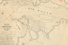 Plan de la Villa y Puerto de Constitución, 1844