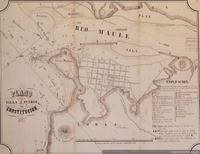 Plano de la Villa i Puerto de Constitución, 1853