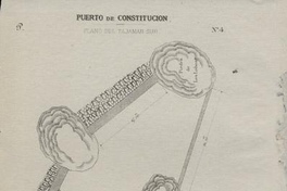 Puerto de Constitución : plano del tajamar sur, 1877