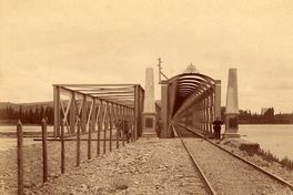 Puente férreo y carretero del Maule, 1888