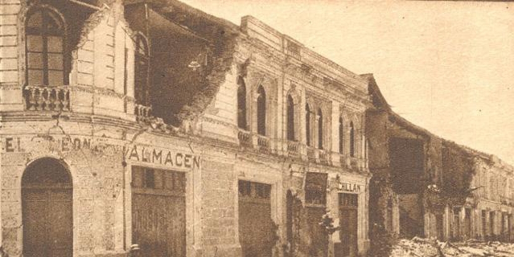 Terremoto de Talca el 1 de diciembre de 1928 : calle 6 Oriente