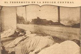 Terremoto de Talca el 1 de diciembre de 1928 : un aspecto de la morgue