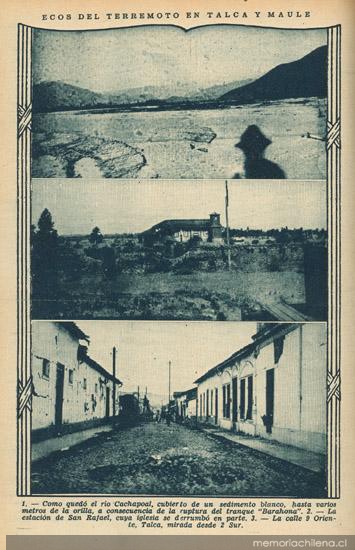 Estragos del terremoto de Talca el 1 de diciembre de 1928