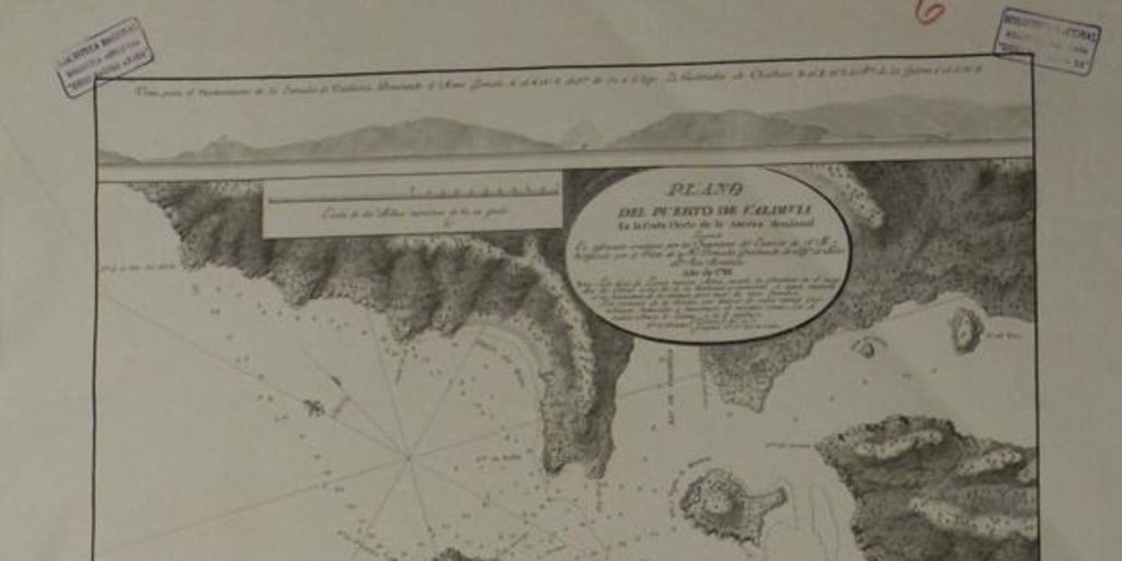 Plano del Puerto de Valdivia en la costa Oeste de la América Meridional, 1788