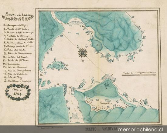 Puerto de Valdivia, 1784