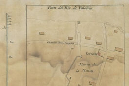 Sector de la Misión Franciscana de Valdivia. Torreón y Huertas, 19 de noviembre, 1802