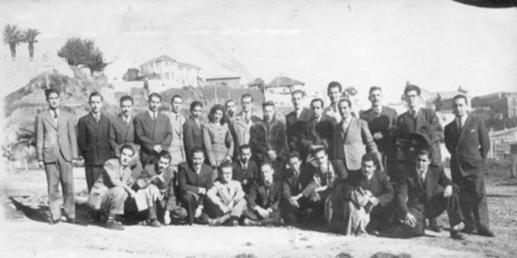 Falange Nacional. Reunión en el litoral central, 1944