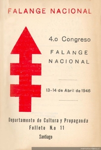 4o. Congreso Nacional Falangista, convocado por la directiva nacional y realizado en Santiago de Chile del 13 al 14 de abril de 1946